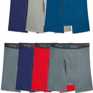 NWT 7 PACK Fruit of the Loom Men's Coolzone Boxer Briefs Assorted Colors